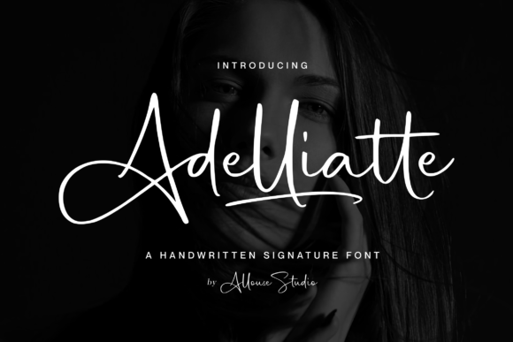 Adelliatte: A Handwritten Signature Font for Modern Brand Communication
