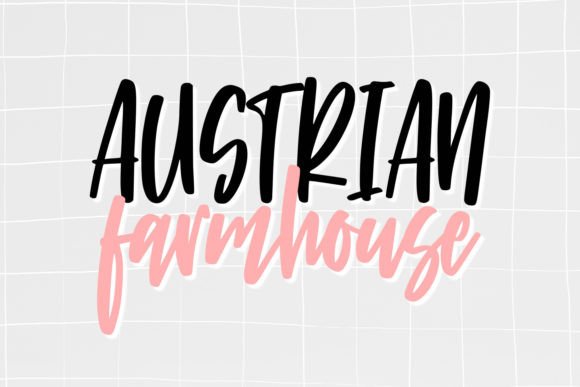 Austrian Farmhouse: A Quirky Handwriting Font for Editorial Design