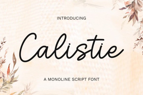 Calistie: A Crafted Typeface for Elegant Product Designs