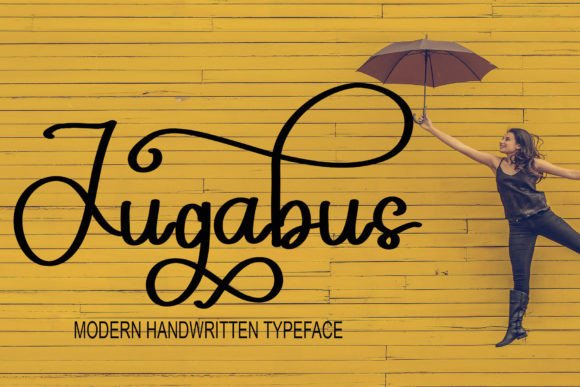Jugabus: A Handwritten Font for Creative Products and Labels
