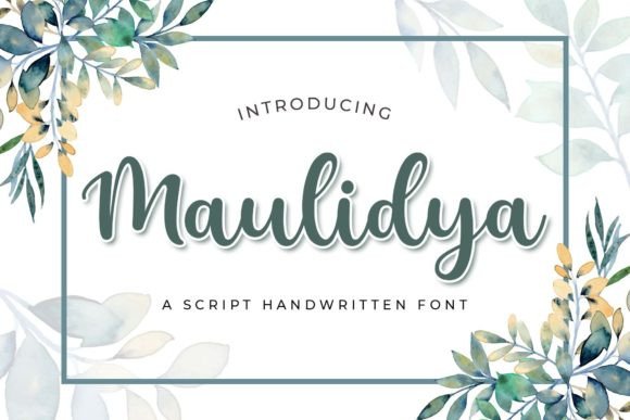 Maulidya: An Elegant Script Font for Digital Design
