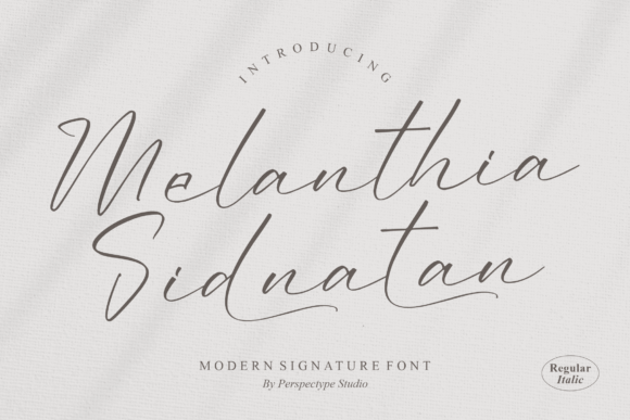 Melanthia Sidnatan: A Modern Script Font for Elegant Web Design