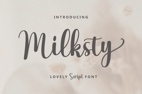 Milksty: A Digital Designer's Dream Display Font