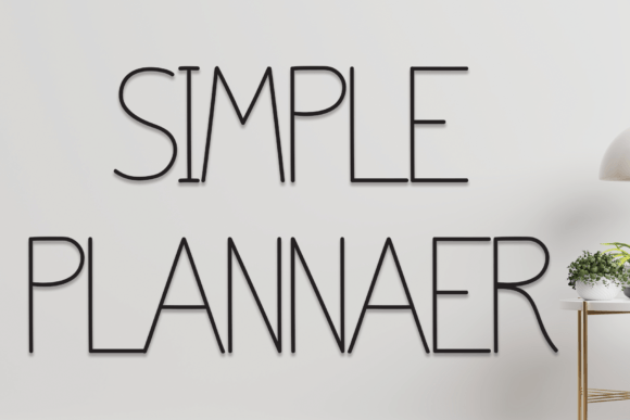 Simple Plannaer: A Font for Building Consistent Brand Personality