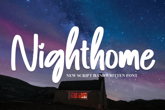 The Elegant Handwritten Font Nighthome for Modern Marketing